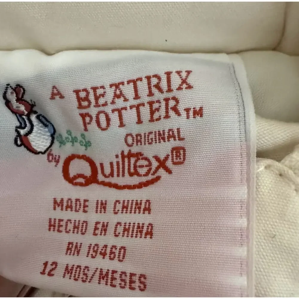 Vintage Quiltex Beatrix Potter Peter Rabbit Snowsuit Jumpsuit Baby 12 Months New